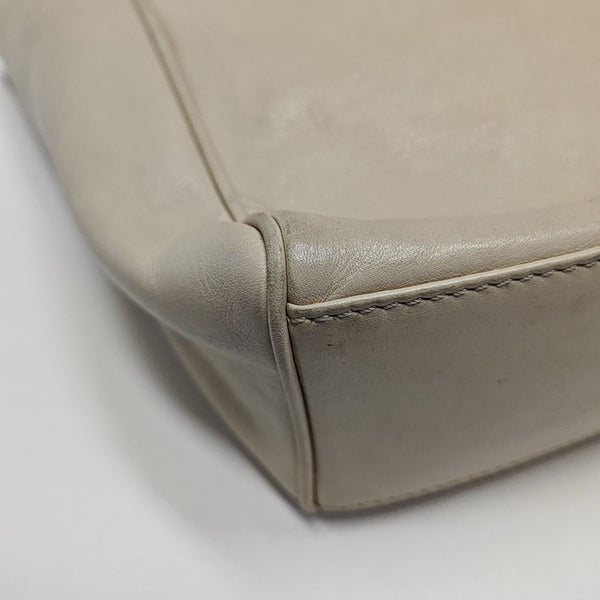 Calfskin Shoulder Bag Beige