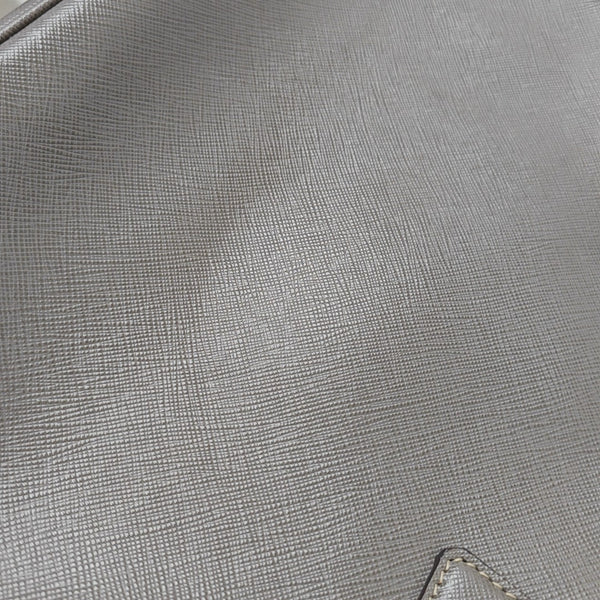 Galleria Large Saffiano Calfskin Gray