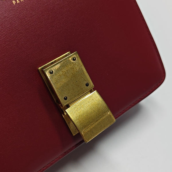 CLASSIC BOX Mini Calfskin Red