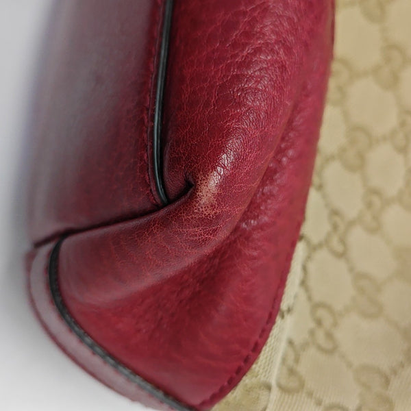Monogram Canvas Shoulder Bag Beige