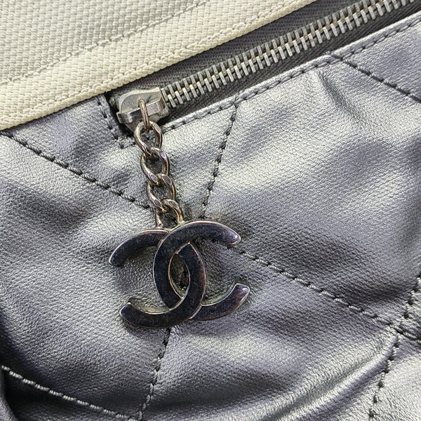 PARIS BIARRITZ Quilted Coated Canvas Gray