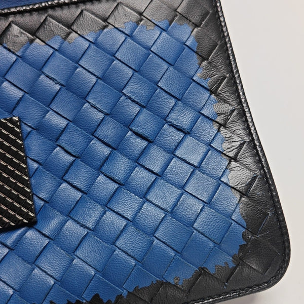 Calfskin Shoulder Bag Blue