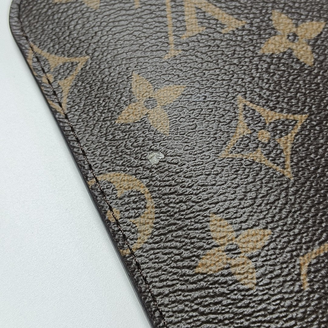NEVERFULL MM Monogram Coated Canvas Brown