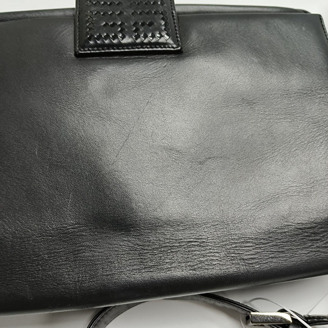 Calfskin Shoulder Bag Black