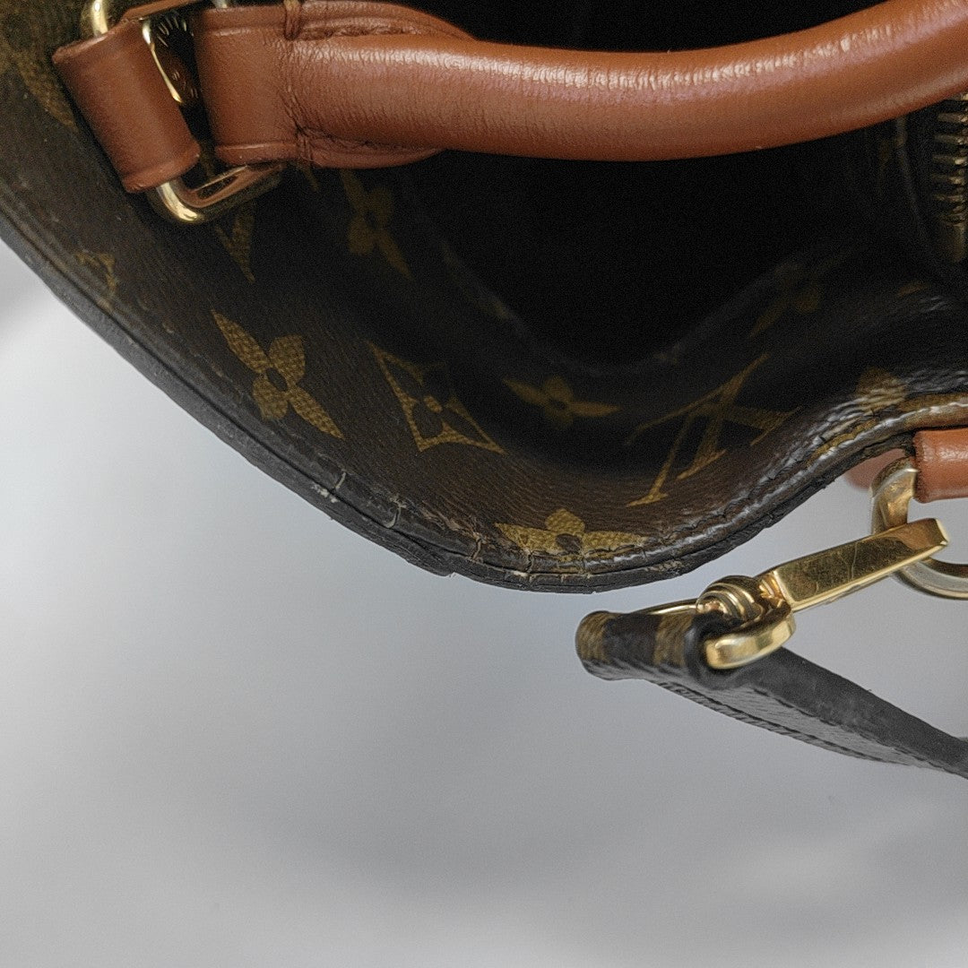 MONTAIGNE Monogram Coated Canvas Brown