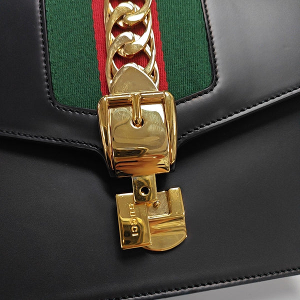 Sylvie Small Calfskin Black