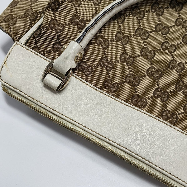 Monogram Canvas Tote Bag Brown
