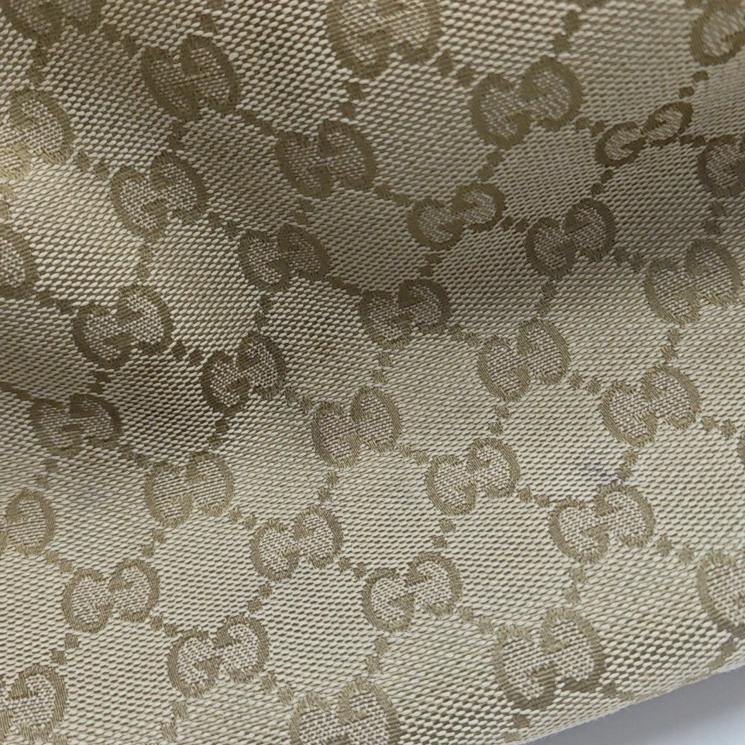 Monogram Canvas Shoulder Bag Beige