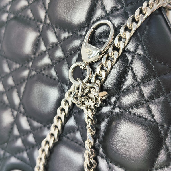 Lady Dior Mini Cannage Lambskin Black