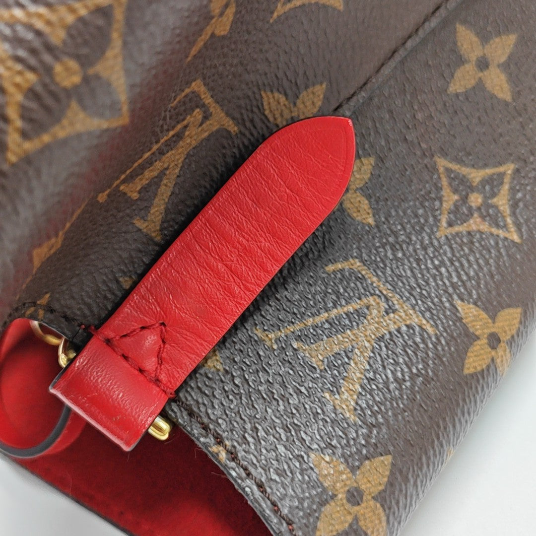 NÉONOÉ MM Monogram Coated Canvas Brown