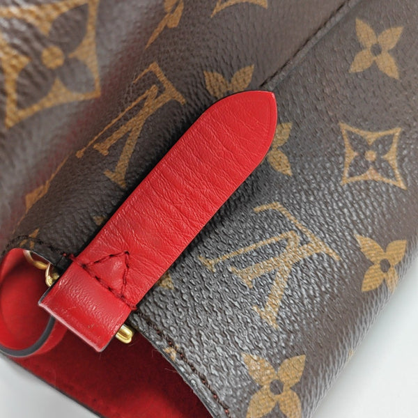 NÉONOÉ MM Monogram Coated Canvas Brown