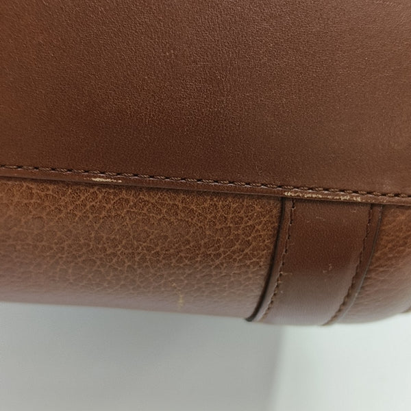 Calfskin Shoulder Bag Brown