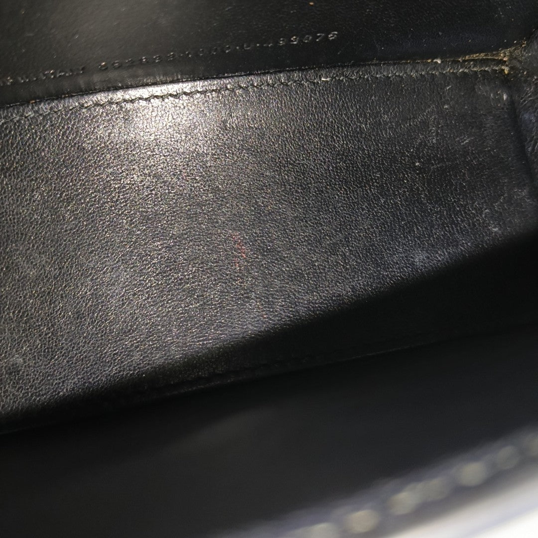 Hourglass Small Calfskin Black