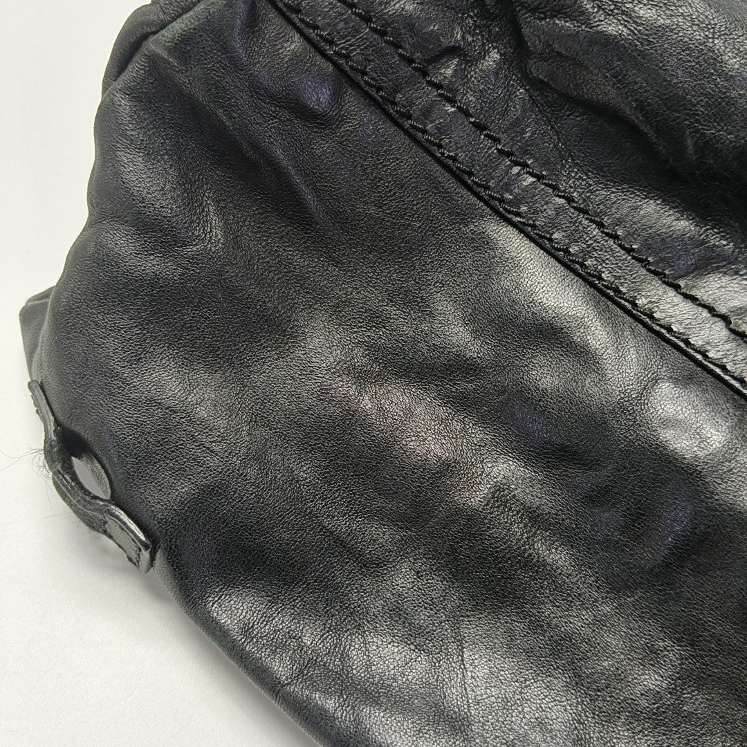 Calfskin Shoulder Bag Black