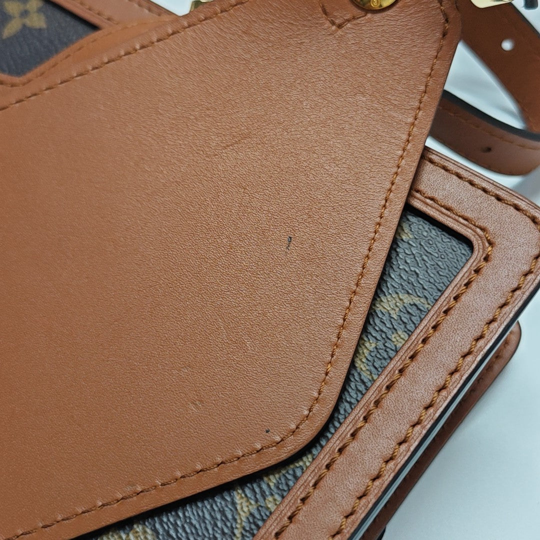 DAUPHINE Monogram Coated Canvas Brown
