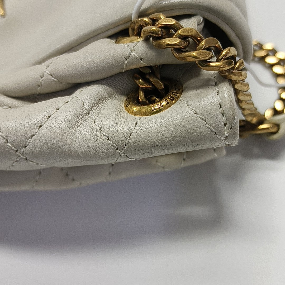 NOLITA Mini Quilted Lambskin White