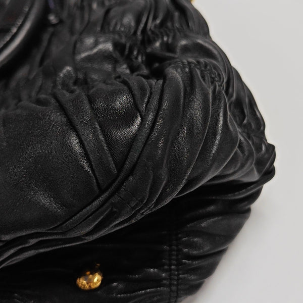 Quilted Lambskin Tote Bag Black