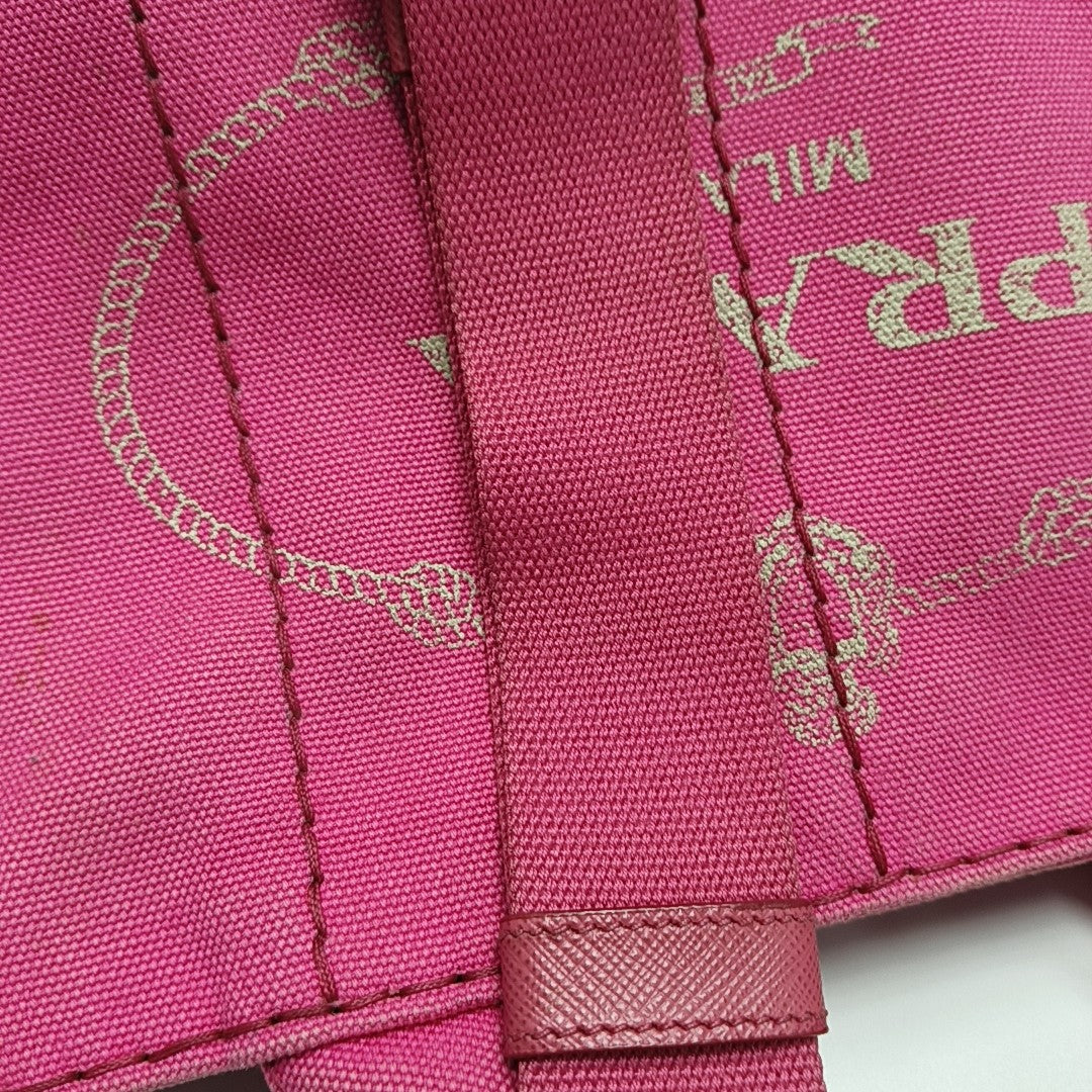 Denim Quilted Canvas Red