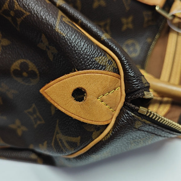 SPEEDY 30 Monogram Coated Canvas Brown