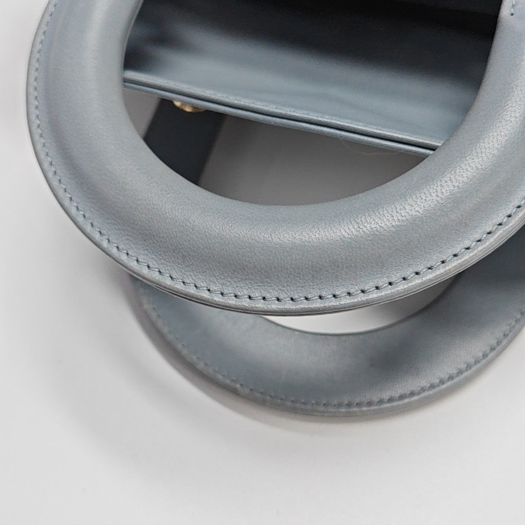 Lady Dior Small Cannage Lambskin Blue