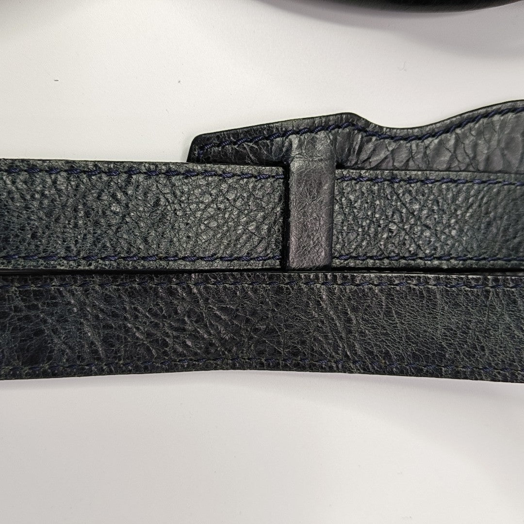 Pompon Bag Calfskin Green