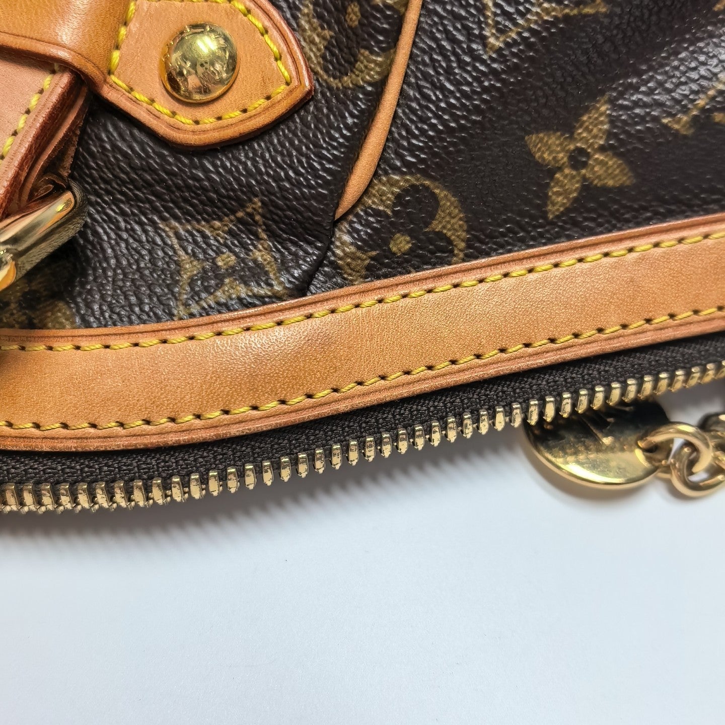 TIVOLI GM Monogram Coated Canvas Brown