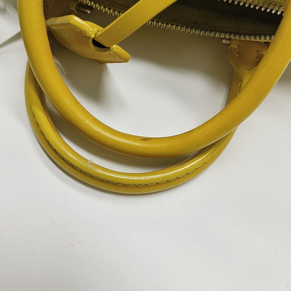 SPEEDY CUBE PM Damier Calfskin Yellow