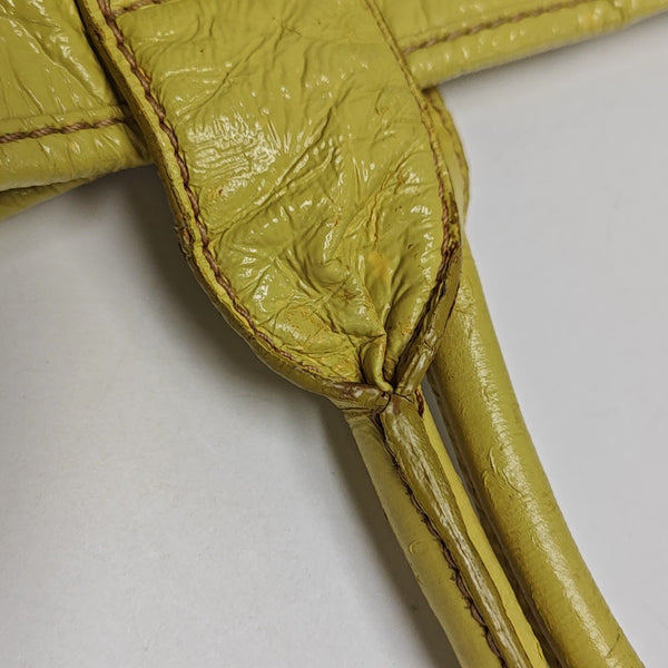 Calfskin Tote Bag Large Yellow