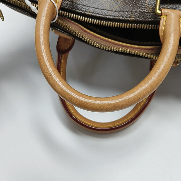 SPEEDY 25 Monogram Coated Canvas Brown