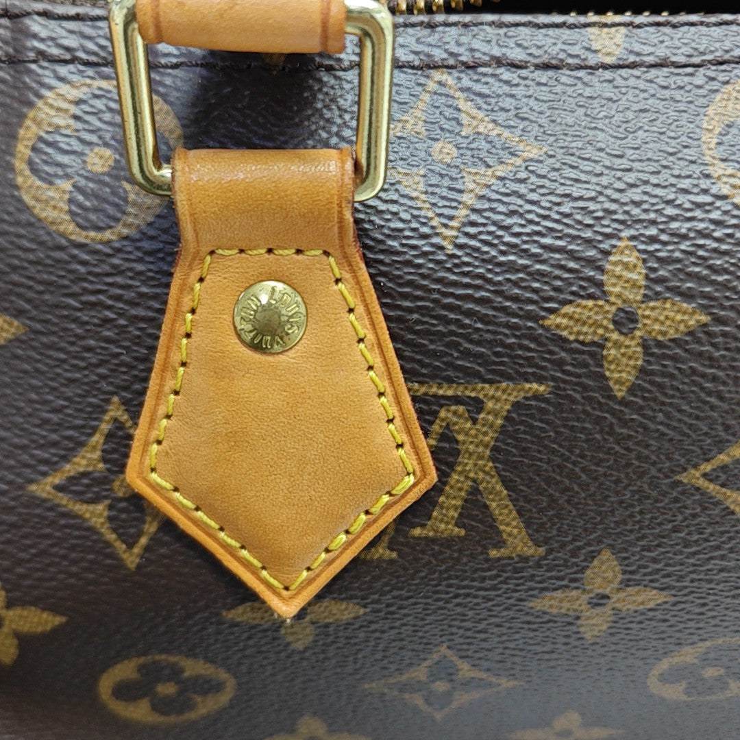 SPEEDY 30 Monogram Coated Canvas Brown