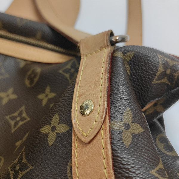 STRESA Monogram Coated Canvas Brown