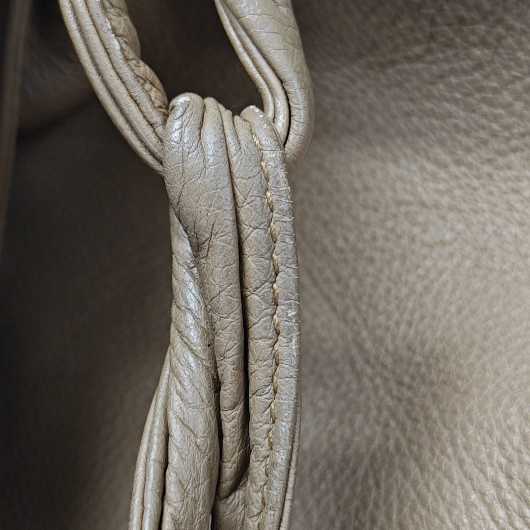 Calfskin Shoulder Bag Brown