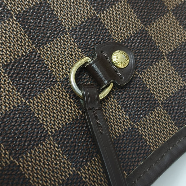 NEVERFULL GM Damier Ebene Coated Canvas Brown