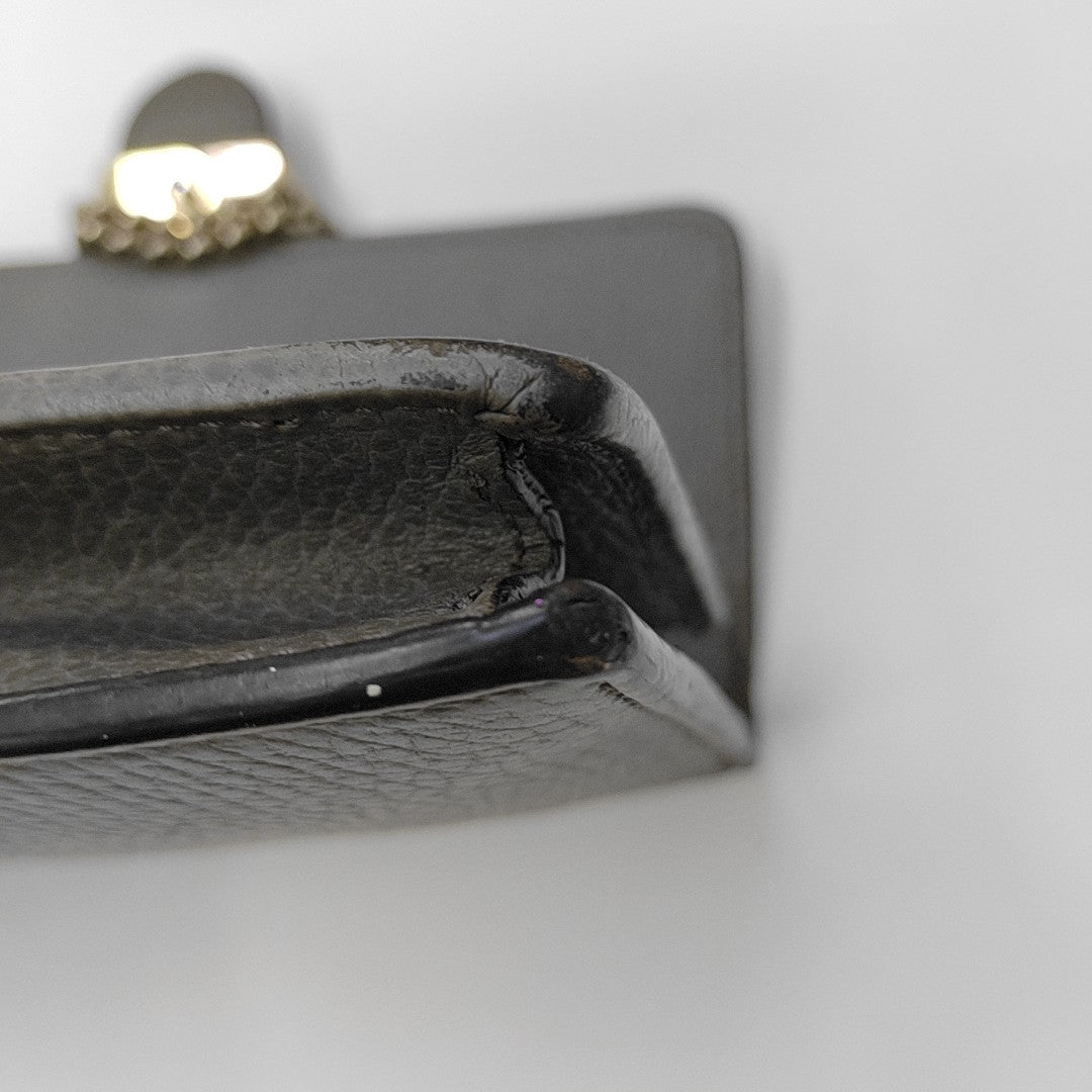 Interlocking G Small Calfskin Gray