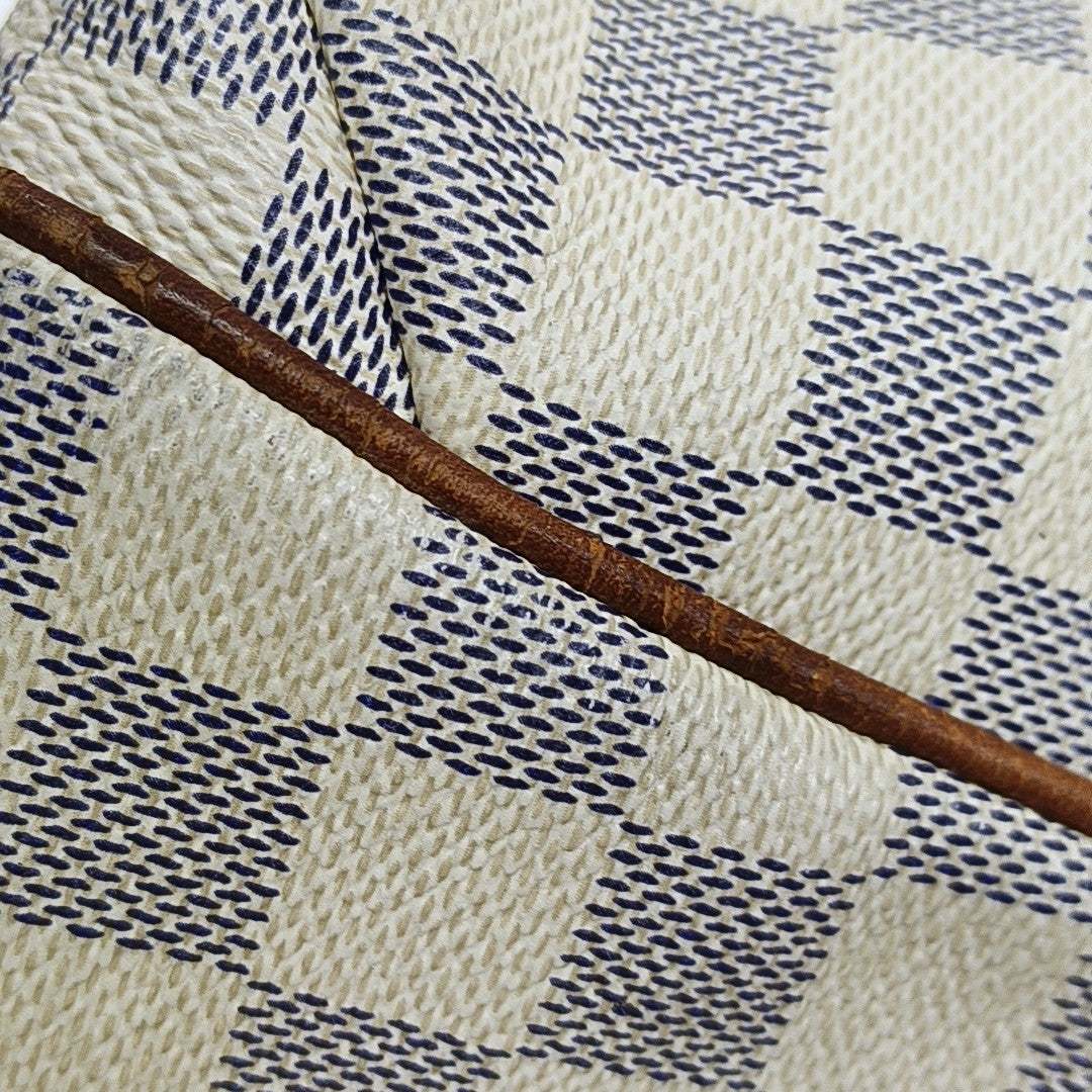 TOTALLY MM Damier Azur Coated Canvas White