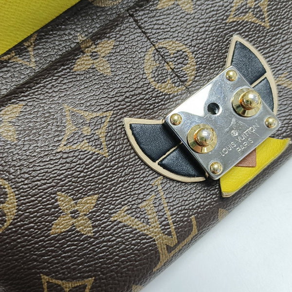 SARAH Monogram Coated Canvas Multicolor Wallet