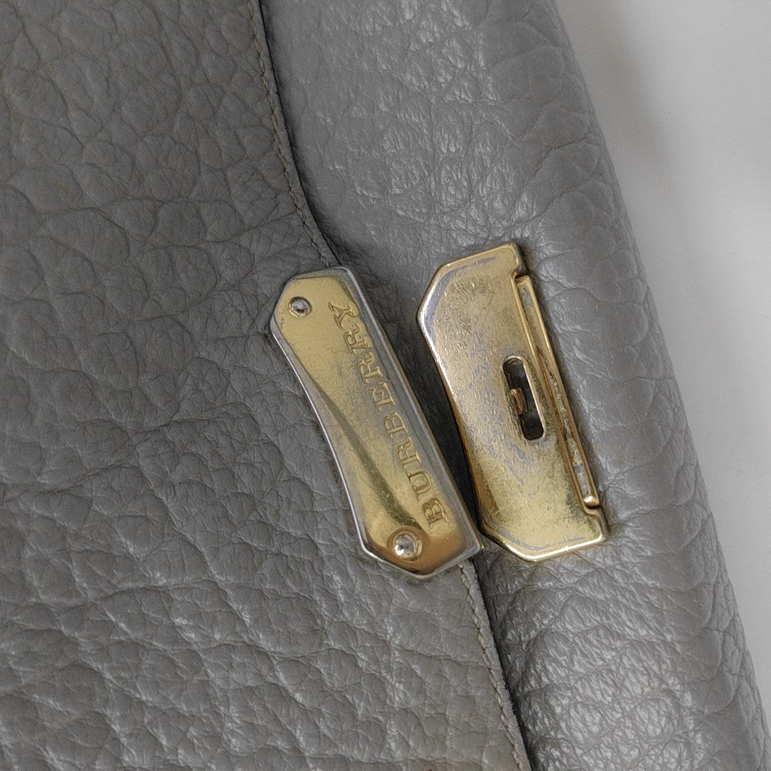 Calfskin Shoulder Bag Gray