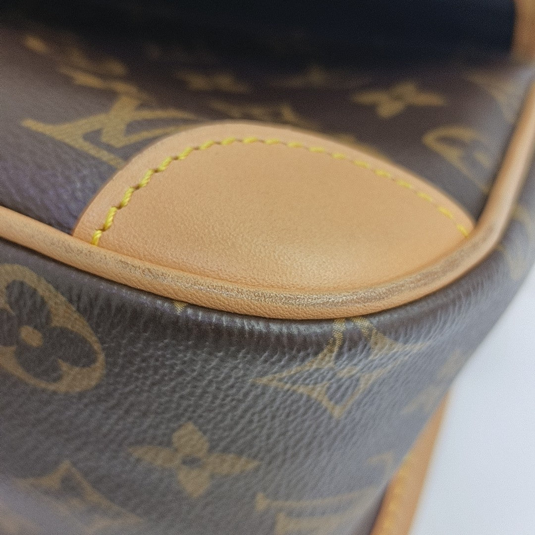 DIANE Monogram Coated Canvas Brown