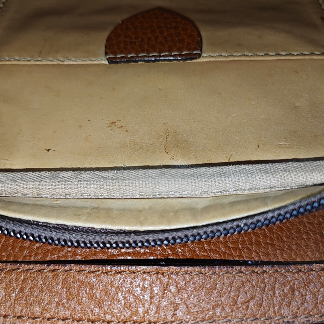 Calfskin Shoulder Bag Brown