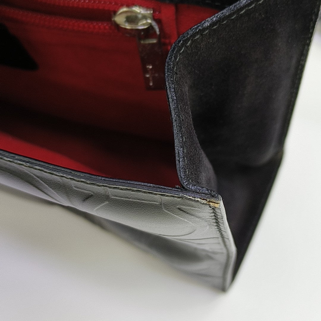 Calfskin Shoulder Bag Black