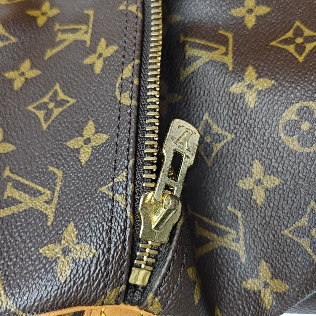 SAC SOUPLE 55 Monogram Coated Canvas Brown