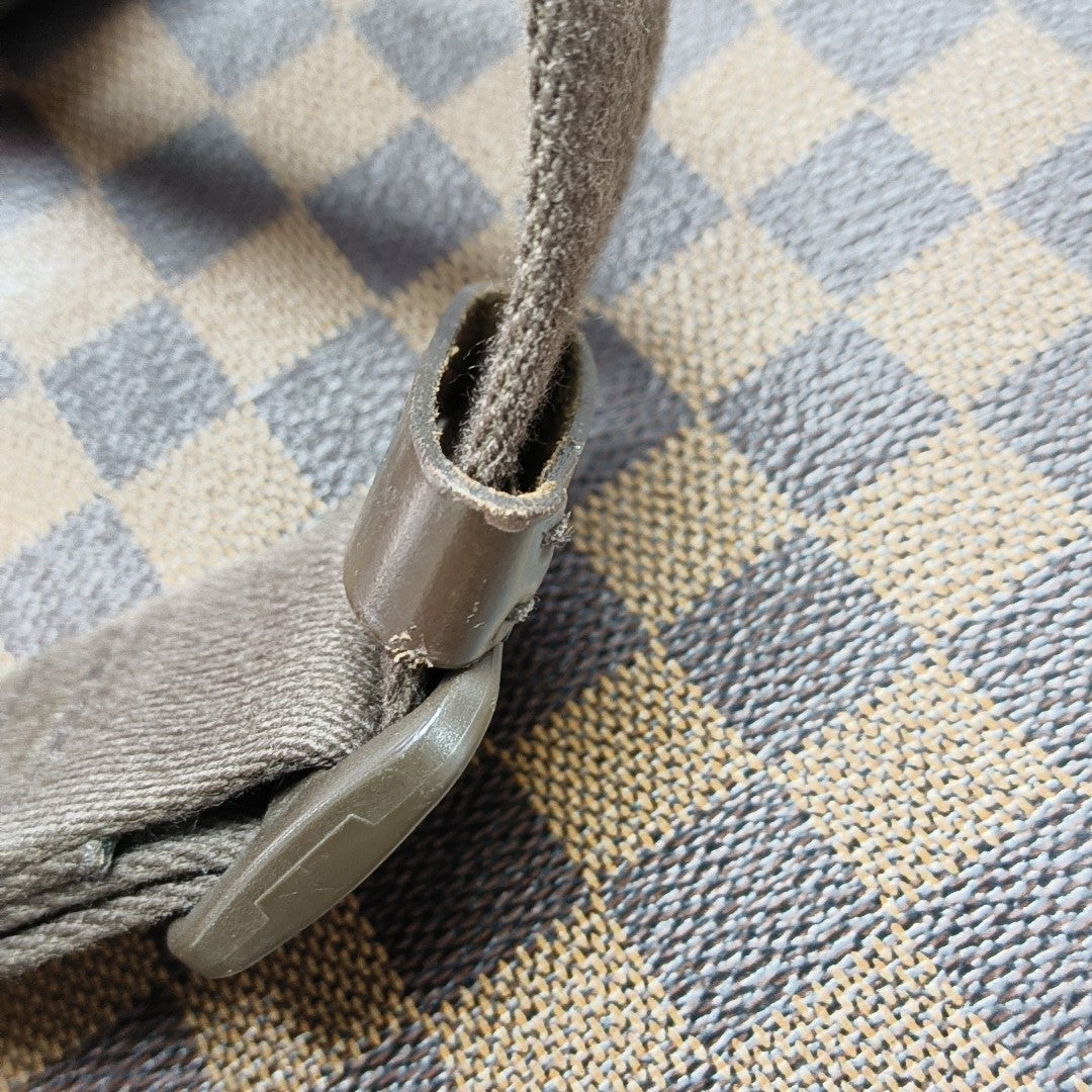 SHELTON Damier Ebene Coated Canvas Brown