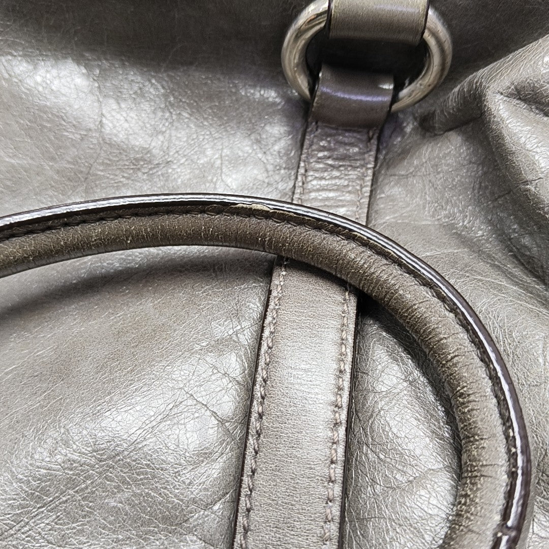Shoulder Strap Calfskin Gray