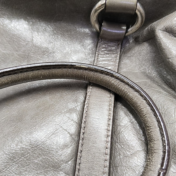 Shoulder Strap Calfskin Gray