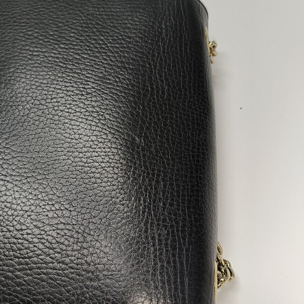 Interlocking G Small Calfskin Black
