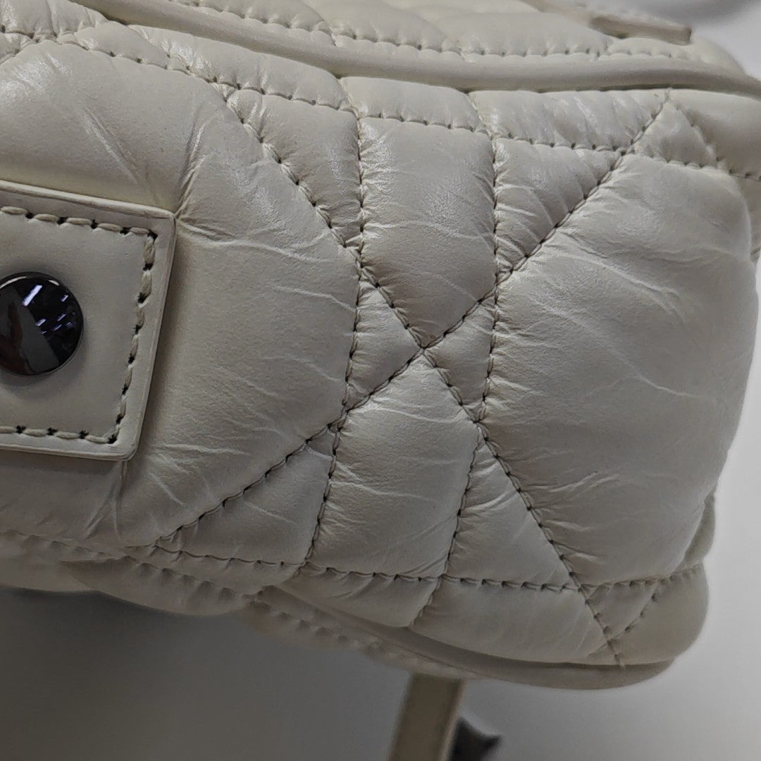 Diorcamp Small Cannage Calfskin White