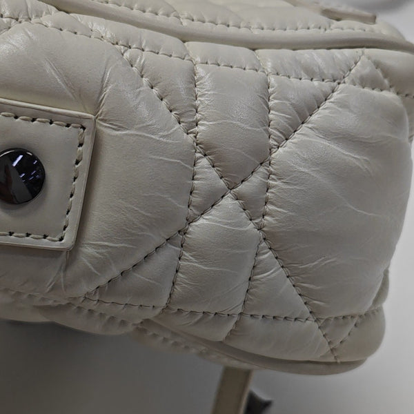 Diorcamp Small Cannage Calfskin White