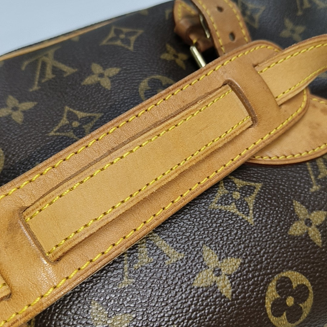 SOLOGNE PM Monogram Coated Canvas Brown