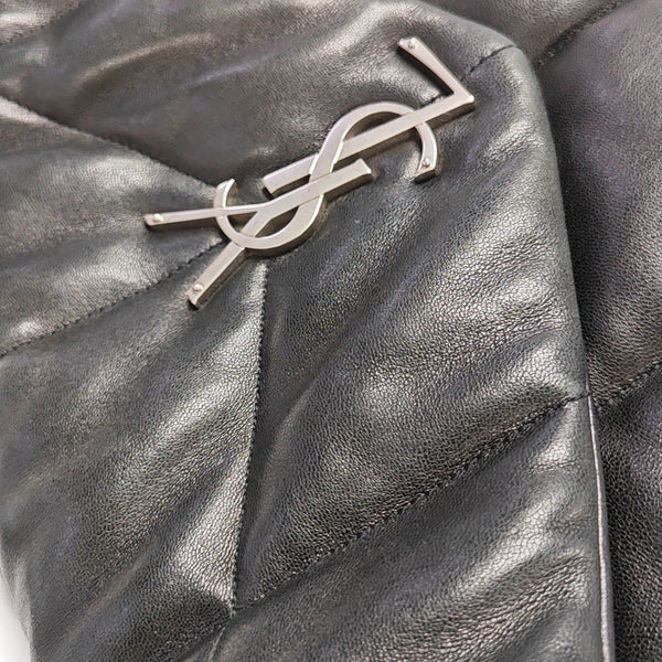 LOULOU Medium Quilted Lambskin Black