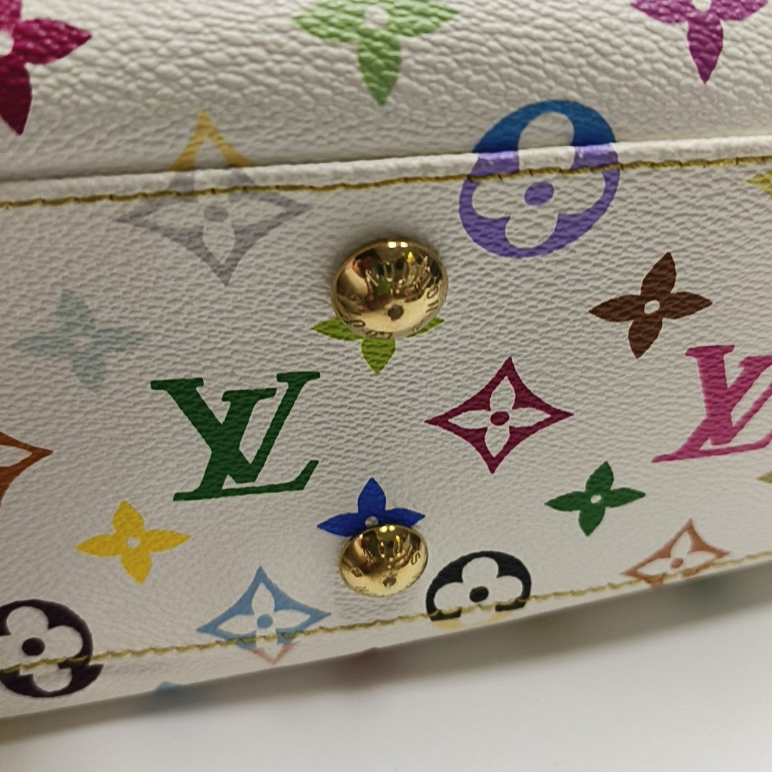 LV × TM AURELIA Monogram Coated Canvas White